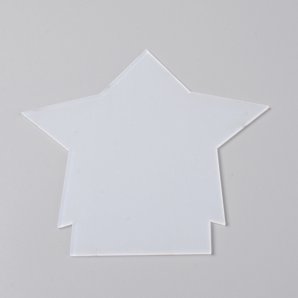 

PandaHall Acrylic Board, Star, Clear, 158x148x2mm Acrylic Clear