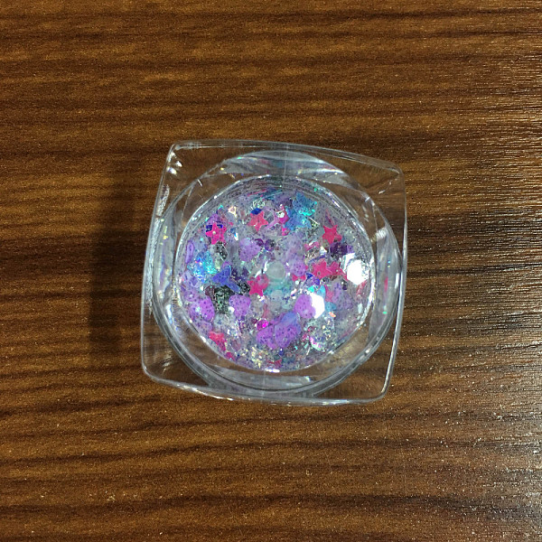 

PandaHall Shiny Nail Art Decoration Accessories, with Glitter Powder and Sequins, DIY Sparkly Paillette Tips Nail, Deep Pink, 1~3x1~3mm...