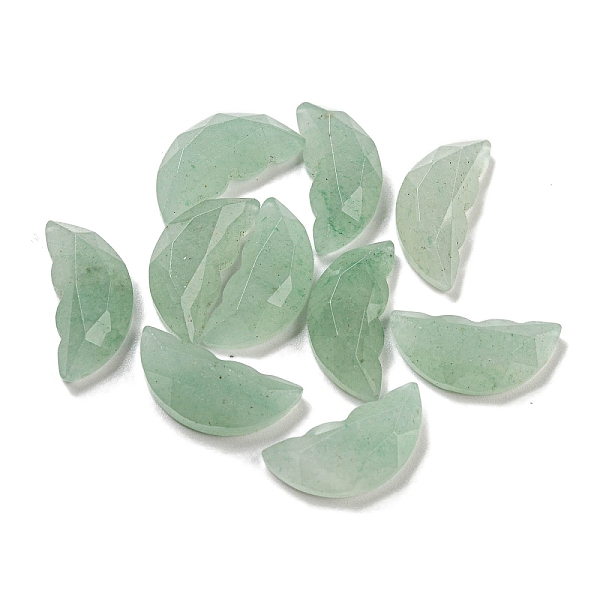 

PandaHall Natural Green Aventurine Butterfly Wing Cabochons, Faceted, 15x6.5~7x4~4.5mm Green Aventurine Butterfly