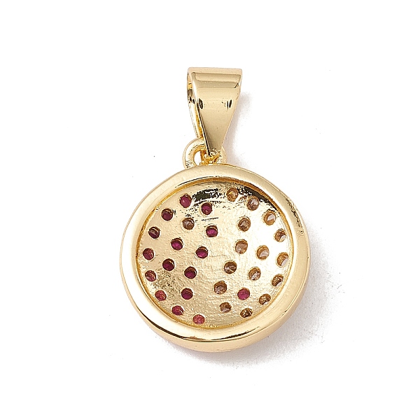 

PandaHall Brass Micro Pave Cubic Zirconia Charms Real 18K Gold Plated, Cadmium Free & Lead Free, Yinyang, Deep Pink, 14x12x3mm, Hole: 3x4mm...