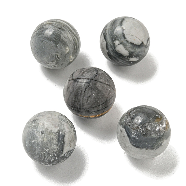 

PandaHall Natural Picasso Jasper Round Ball Figurines Statues for Home Office Desktop Decoration, 20mm Picasso Jasper Round