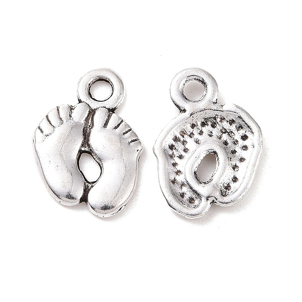 

PandaHall Tibetan Style Alloy Charms, Cadmium Free & Nickel Free & Lead Free, Foot Print, Antique Silver, 14mm long, 10mm wide, 2mm thick...