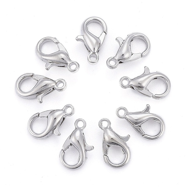 

PandaHall Zinc Alloy Lobster Claw Clasps, Parrot Trigger Clasps, Platinum, 10x6mm, Hole: 1mm Alloy Others