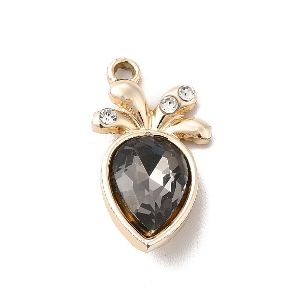 

PandaHall UV Plating Alloy Pendants, with Crystal Rhinestone and Glass, Golden, Radish, Mixed Color, 20x11x5mm, Hole: 1.5mm Alloy+Glass..., Multicolor