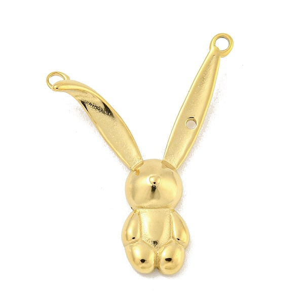

PandaHall 304 Stainless Steel Pendants, Rabbit Charm, Real 14K Gold Plated, 31.5x26.5x4mm, Hole: 1.8mm 304 Stainless Steel Rabbit