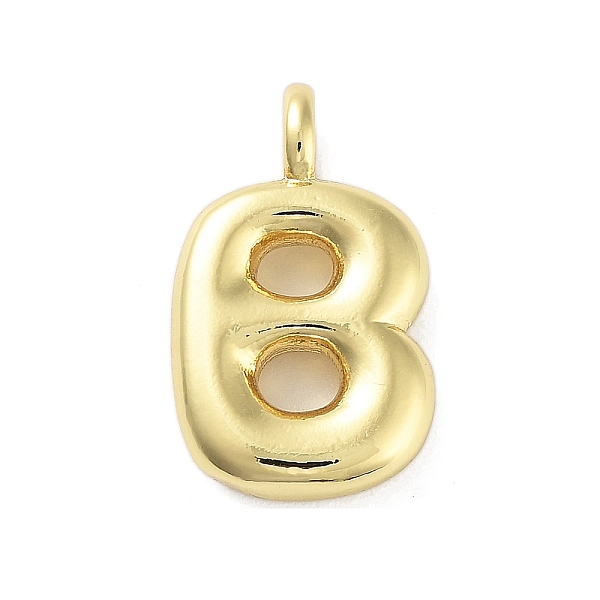 

PandaHall Rack Plating Brass Pendants, Cadmium Free & Lead Free, Long-Lasting Plated, Real 18K Gold Plated, Letter B, 17.5x10.5x4.5mm, hole...