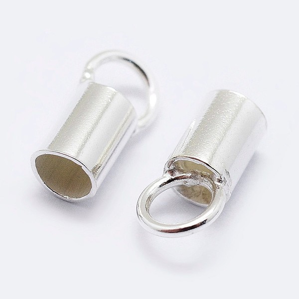 

PandaHall 925 Sterling Silver Cord Ends, Silver, 6.5x2mm, Hole: 2mm, Inner Diameter: 1.5mm Sterling Silver Silver