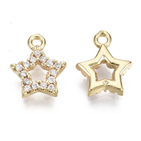 Charms In Ottone Micro Cubic Zirconia