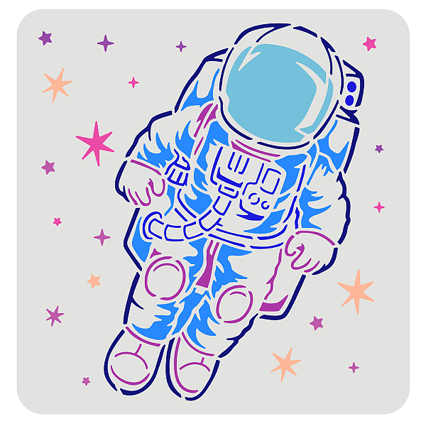 

PandaHall Large Plastic Reusable Drawing Painting Stencils Templates, for Painting on Scrapbook Fabric Tiles Floor Furniture Wood, Square..., White