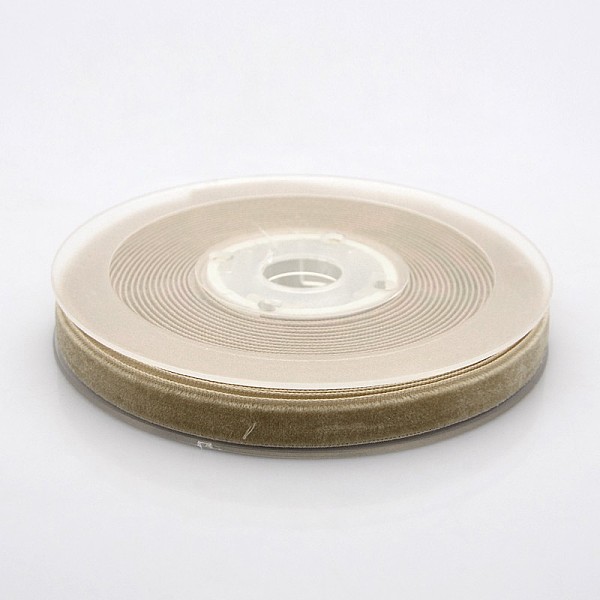 

PandaHall Polyester Velvet Ribbon for Gift Packing and Festival Decoration, Tan, 3/8 inch(10mm), about 50yards/roll(45.72m/roll) Velvet None..., Orange