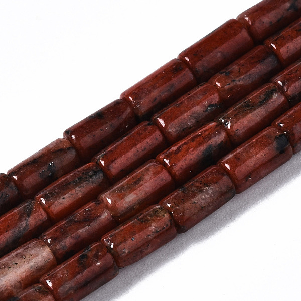 

PandaHall Natural Sesame Jasper Beads Strands, Column, 5~6x3mm, Hole: 0.8mm, about 62~63pcs/strand, 15.35~15.75 inch(39~40cm) Sesame Jasper...