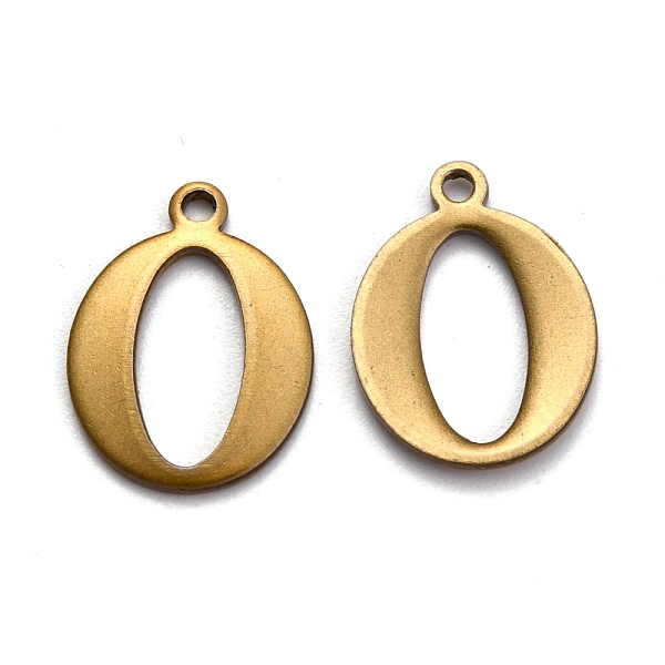 

PandaHall 304 Stainless Steel Alphabet Charms, Antique Bronze, Letter.O, 12.5x9x1mm, Hole: 1mm 304 Stainless Steel Letter O