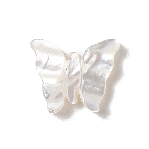 

PandaHall Natural White Shell Beads, Butterfly, 11x12.5x2mm, Hole: 1mm White Shell Butterfly