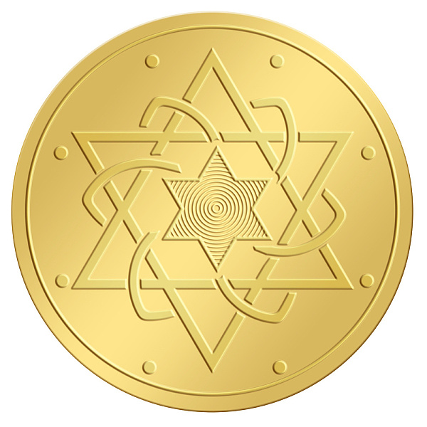 

PandaHall CRASPIRE 2 Inch Gold Embossed Envelope Seals Stickers Star of David 100pcs Embossed Foil Seals Adhesive Gold Foil Seals Stickers...