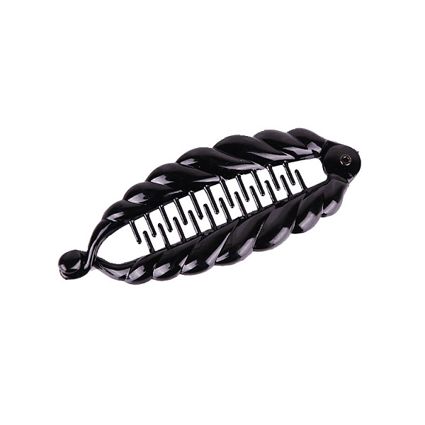 

PandaHall Plastic Banana Hair Clips for Women, Black, 147mm Plastic Black