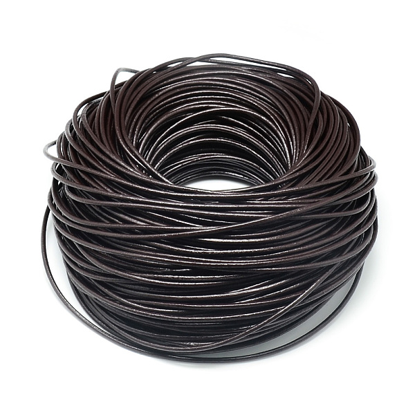 

PandaHall Round Cowhide Leather Cord, Leather Rope String for Bracelets Necklaces, Coconut Brown, 3mm, about 100yard/bundle Cowhide Round...