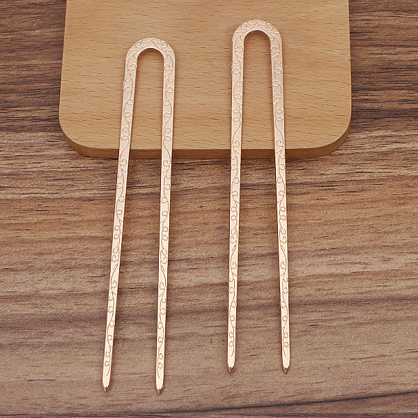 

PandaHall Alloy Hair Fork Findings, U Shape, Light Gold, 125x18mm Alloy
