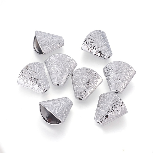 

PandaHall Alloy Bead Cones, For Tassels Pendant, Apetalous, Silver Color Plated, 18~19x19.5~20x11mm, Hole: 2mm, Inner Diameter: 8~10x18mm...