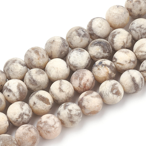 

PandaHall Natural Gemstone Beads Strands, Frosted, Round, 8mm, Hole: 1mm, about 47pcs/strand, 15.5 inch Natural Gemstone Round