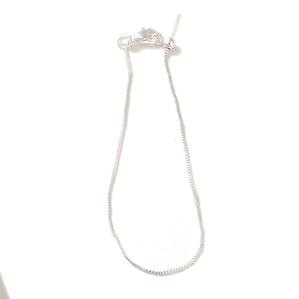 

PandaHall Rack Plating Brass Box Chain Bracelet Making, with Lobster Claw Clasps, Long-Lasting Plated, Cadmium Free & Lead Free, Silver...