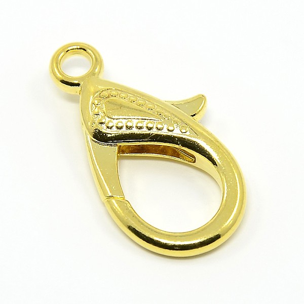 

PandaHall Tibetan Style Alloy Lobster Claw Clasps, Golden, 30x15x4mm, Hole: 3mm Alloy Others
