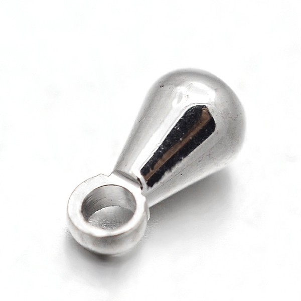 

PandaHall 303 Stainless Steel Charms, Chain Extender Drop, Teardrop, Stainless Steel Color, 6x3mm, Hole: 1mm 303 Stainless Steel Teardrop