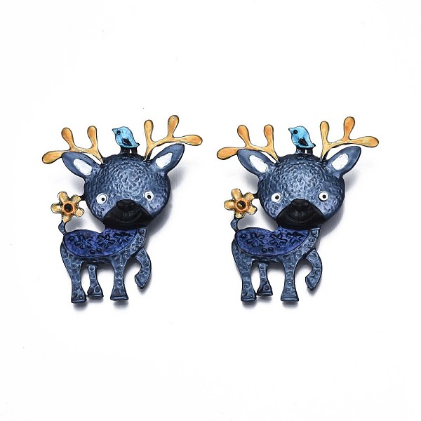 

PandaHall Deer Enamel Pin, Animal Alloy Brooch for Backpack Clothes, Nickel Free & Lead Free, Electrophoresis Black, Sandy Brown, 59x49mm...