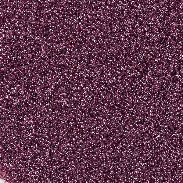 

PandaHall TOHO Round Seed Beads, Japanese Seed Beads, (332) Gold Luster Raspberry, 15/0, 1.5mm, Hole: 0.7mm, about 3000pcs/10g Glass Purple