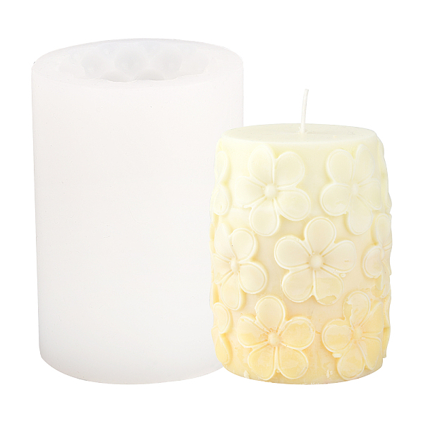 Column with Round DIY Candle Silicone Molds-image-DIY-WH0265-61-en