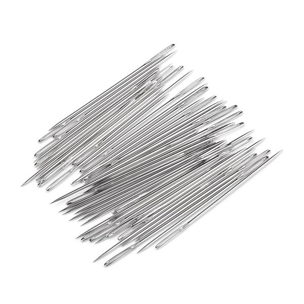 

PandaHall Iron Tapestry Needles, Platinum, 60x1.25mm, Hole: 8x1mm Iron