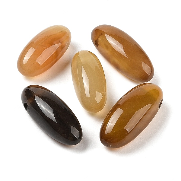 

PandaHall Natural Agate(Dyed & Heated) Beads, Oval, Top Drilled, Mixed Color, 24.5~42x10.5~14.5x8.5~13.5mm, Hole: 2mm Natural Agate Oval..., Multicolor