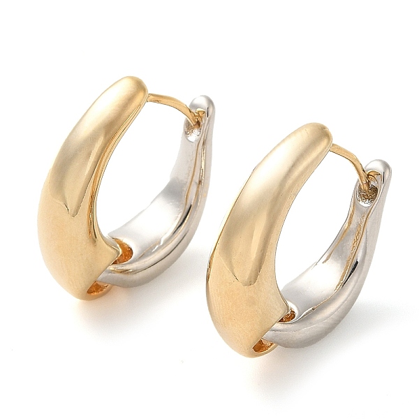 

PandaHall Rack Plating Brass Hoop Earring, Long-Lasting Plated, Cadmium Free & Lead Free, Letter D, Platinum & Golden, 21.5x6.8mm Brass...