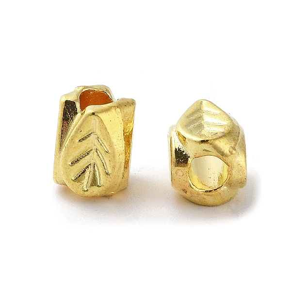 

PandaHall Tibetan Style Alloy Beads, Cadmium Free & Lead Free, Leaf, Golden, 7x5.5x5.5mm, Hole: 2.5mm, about 1428pcs/1000g Alloy Leaf