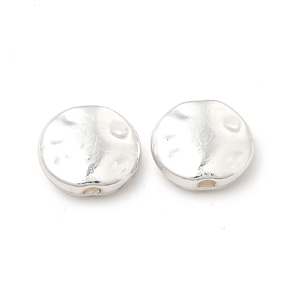

PandaHall Long-Lasting Plated Alloy Beads, Cadmium Free & Nickel Free & Lead Free, Flat Round, Silver, 7.5x3mm, Hole: 1.2mm Alloy Flat Round