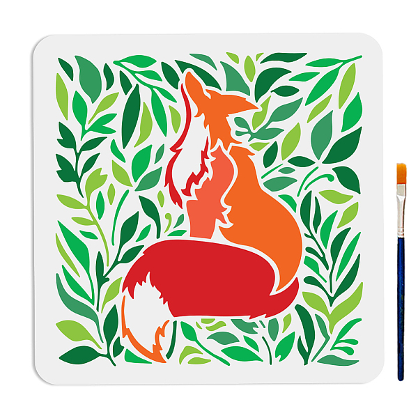 

PandaHall MAYJOYDIY US 1Pc PET Hollow Out Drawing Painting Stencils, for DIY Scrapbook, Photo Album, with 1Pc Art Paint Brushes, for Acrylic...