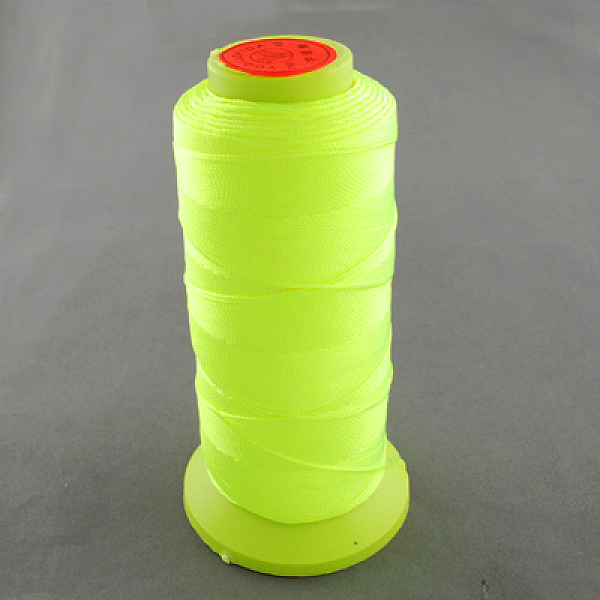 

PandaHall Nylon Sewing Thread, Green Yellow, 0.8mm, about 300m/roll Nylon Green