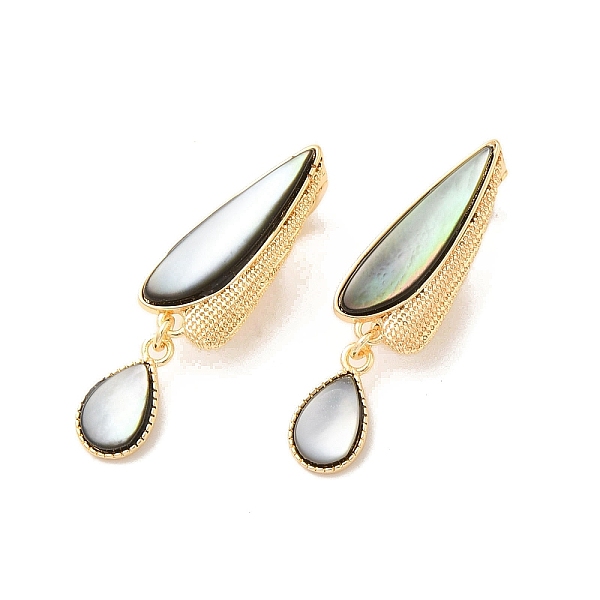 Teardrop Brass Fold Over Clasps
