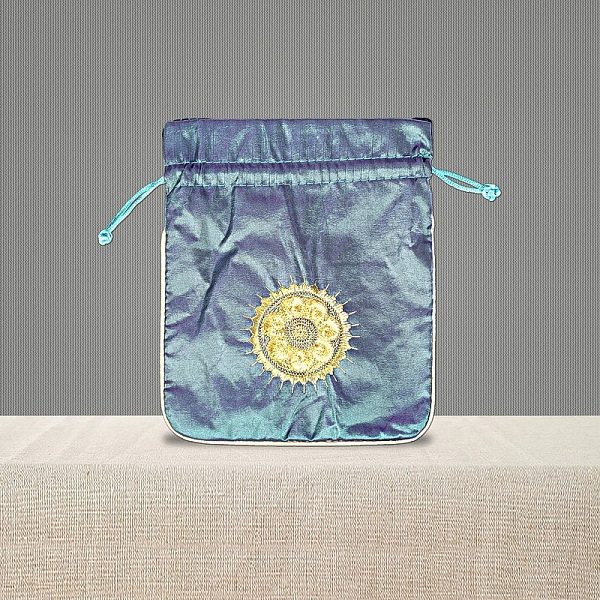 

PandaHall Chinese Style Brocade Drawstring Gift Blessing Bags, Jewelry Storage Pouches for Wedding Party Candy Packaging, Rectangle with...