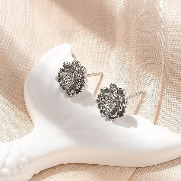 Brass Stud Earrings - image