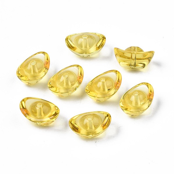 

PandaHall Transparent Glass Beads, Ingot, Gold, 7~8x15x10.5mm, Hole: 1.4~1.6mm Glass Others Gold