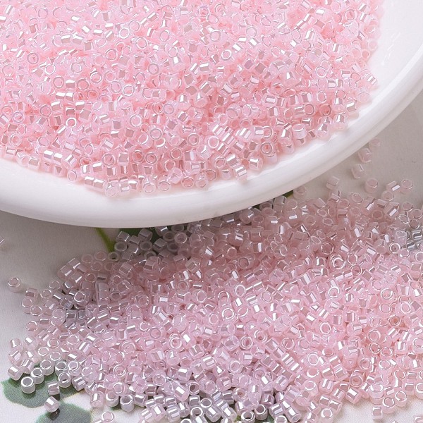 

PandaHall MIYUKI Delica Beads, Cylinder, Japanese Seed Beads, 11/0, (DB0234) Baby Pink Ceylon, 1.3x1.6mm, Hole: 0.8mm, about 10000pcs/bag...