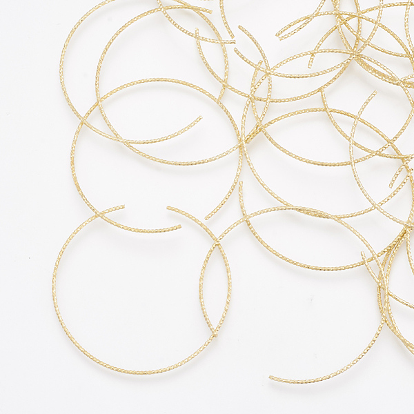 

PandaHall Brass Linking Rings, Real 18K Gold Plated, 42x1mm Brass Ring