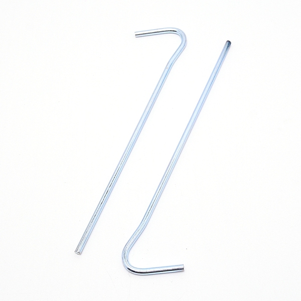 

PandaHall Iron Camping Tent Pegs, Garden Stakes Camping Pegs, for Camping Tent, Platinum, 180x4mm Iron Others