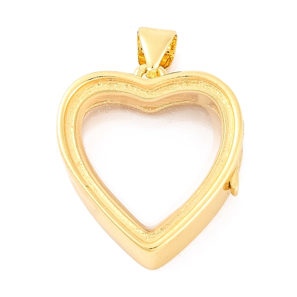 Rack Plating Brass Locket Pendants