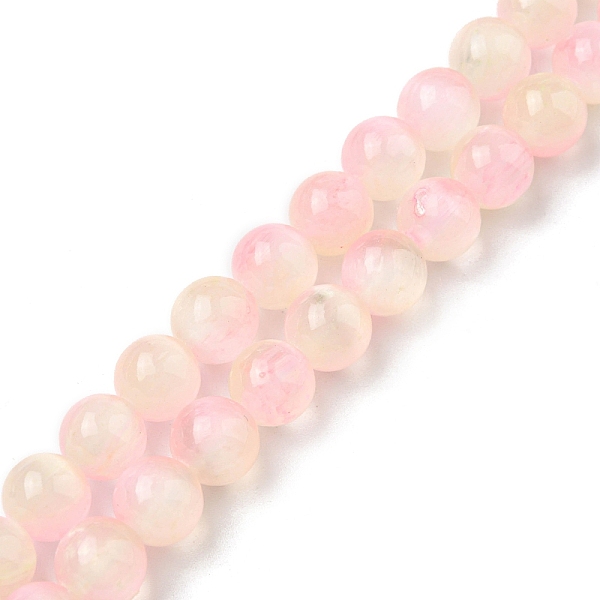 

PandaHall Natural Selenite Beads Strands, Grade A, Dyed, Round, Pearl Pink, 8.5mm, Hole: 0.8mm, about 46pcs/strand, 15.35''(39cm) Selenite...