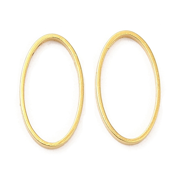 

PandaHall Brass Linking Rings, Cadmium Free & Lead Free, Long-Lasting Plated, Oval, Real 24K Gold Plated, 13x7x1mm, Inner Diameter: 12x6mm...