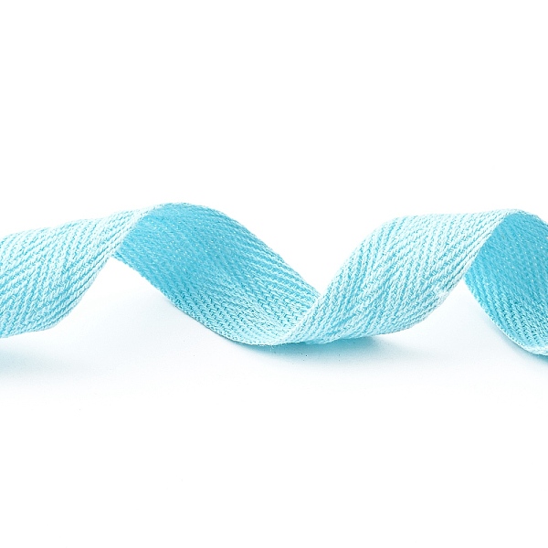 

PandaHall Cotton Twill Tape Ribbons, Herringbone Ribbons, for for Home Decoration, Wrapping Gifts & DIY Crafts Decorative, Cyan, 3/4 inch...
