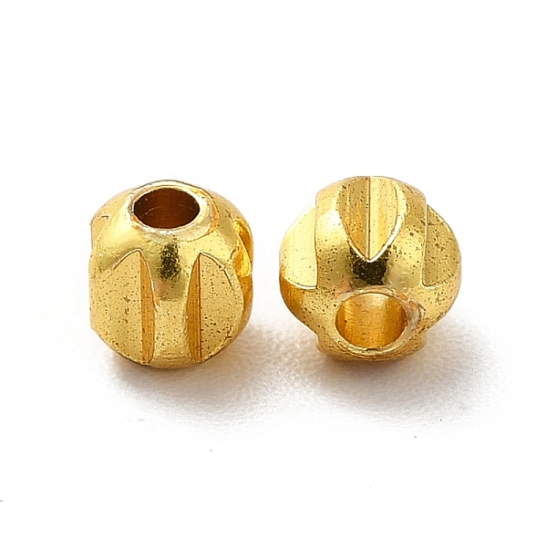 

PandaHall Rack Plating Brass Beads, Rondelle, Golden, 4x4x3.5mm, Hole: 1.5mm Brass Rondelle