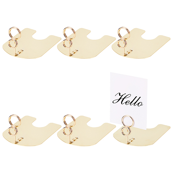 

PandaHall Iron Table Card Holders, Ring-Clip Tabletop Number Holders, for Photos, Price Tags, Food Signs, Place Cards, Wedding, Restaurants...