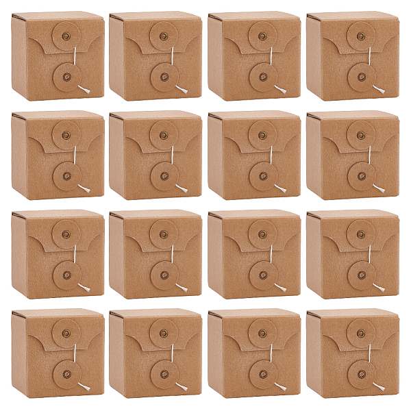 Square Kraft Paper Folding Boxes